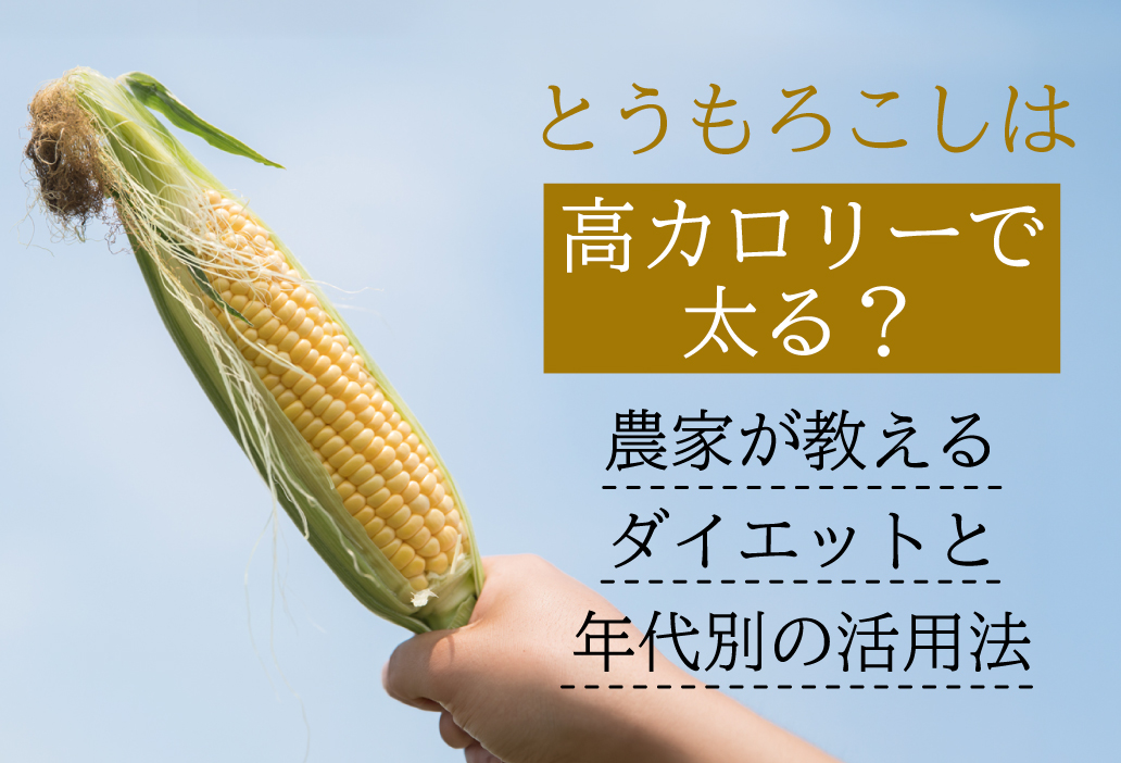 とうもろこしは高カロリーで太る？農家が教えるダイエットと年代別の活用法